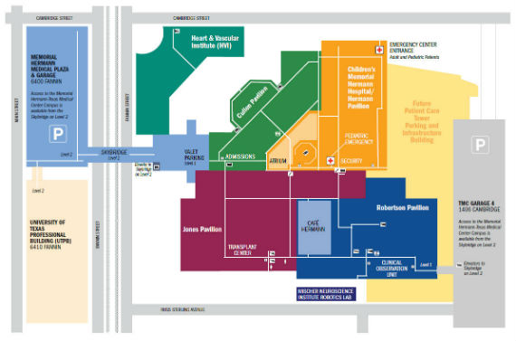 Children's Memorial Hermann Campus Map
