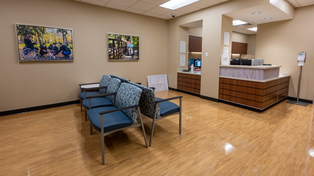 TIRR Memorial Hermann Outpatient Rehabilitation - Cypress intake and waiting room