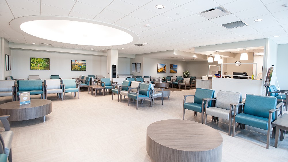 Waiting area for patients