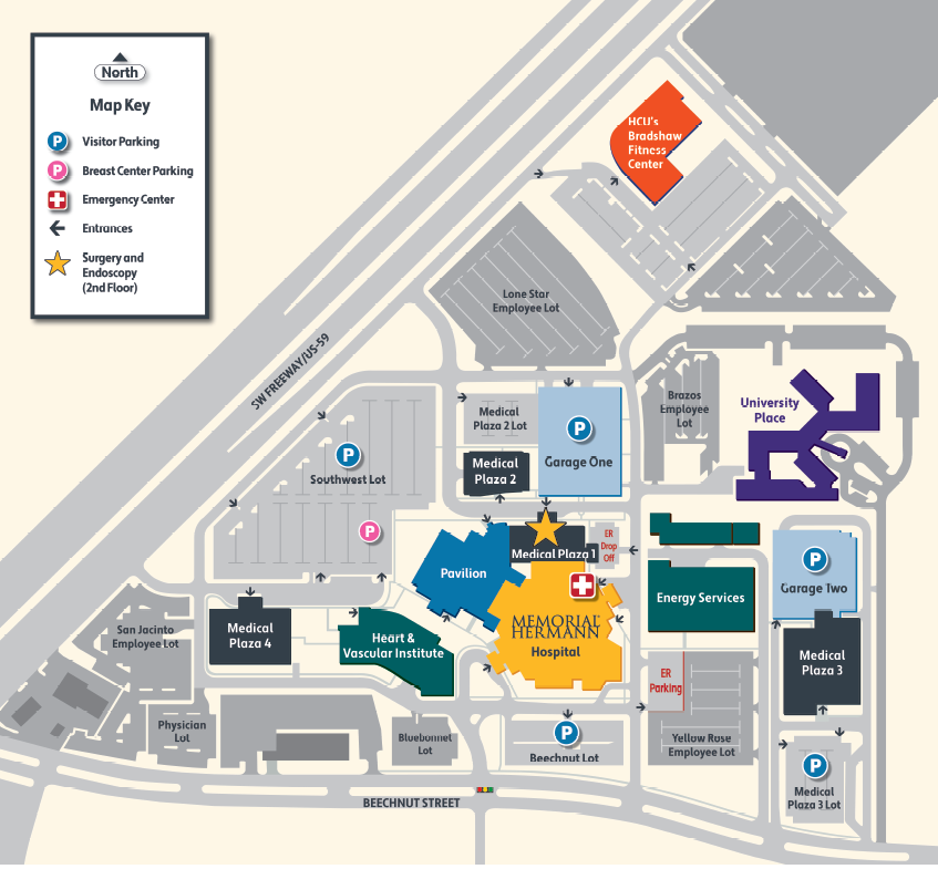 Texas Medical Center Memorial Hermann Map