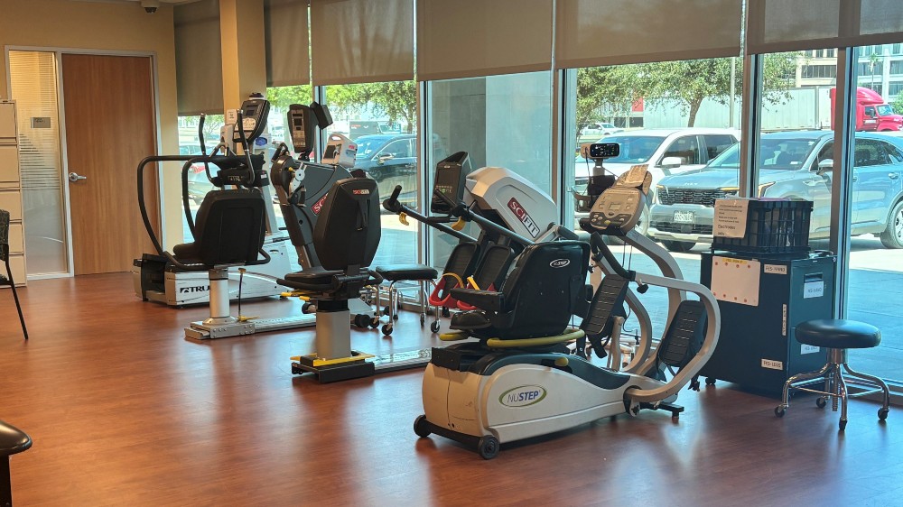 TIRR Memorial Hermann Outpatient Rehabilitation at Memorial City interior rehabilitation gym