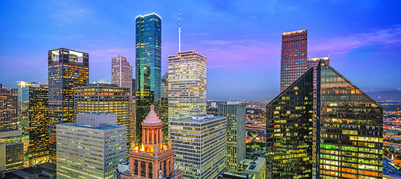 Houston Evening Skyline