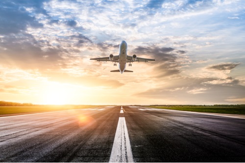 Airplane taking off