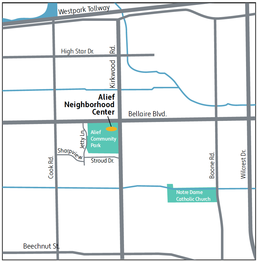 Alief Neighborhood Center Map