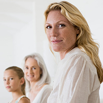 A portrait of women of differing ages