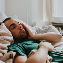 Man feeling tired