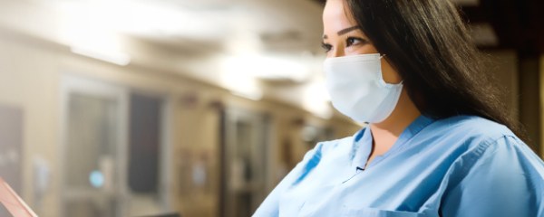 Healthcare professional in mask