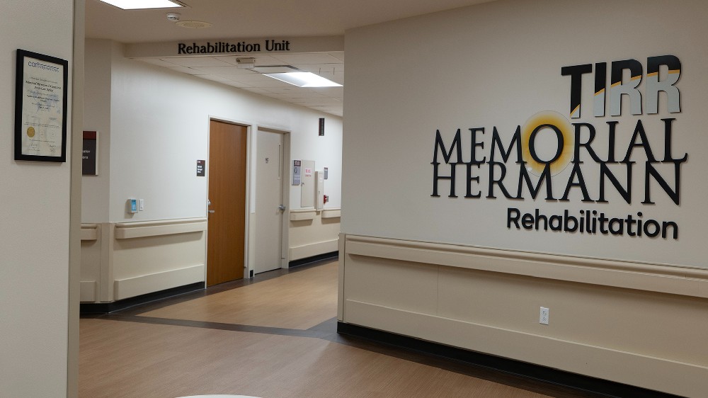 The entryway to TIRR Memorial Hermann Southwest Hospital Inpatient Rehabilitation