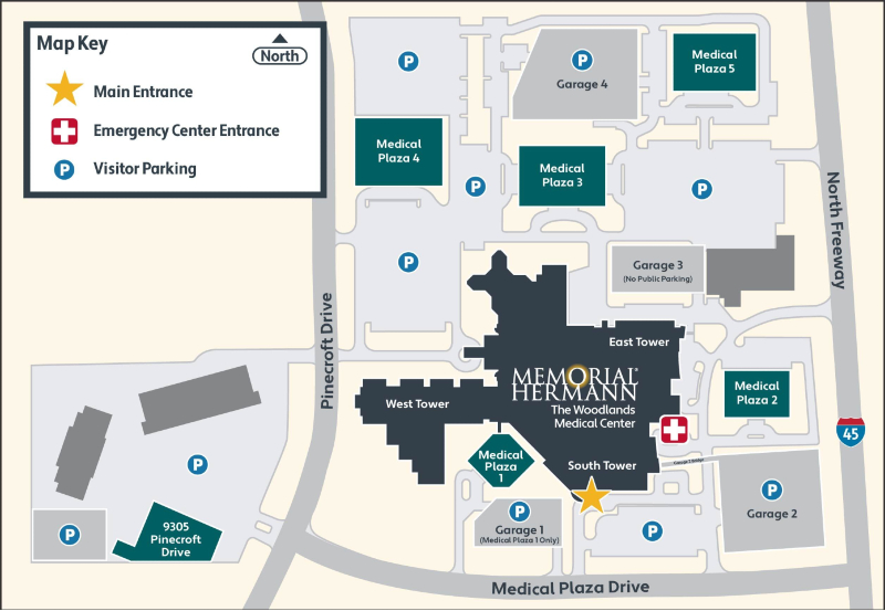 The Woodlands Campus Map