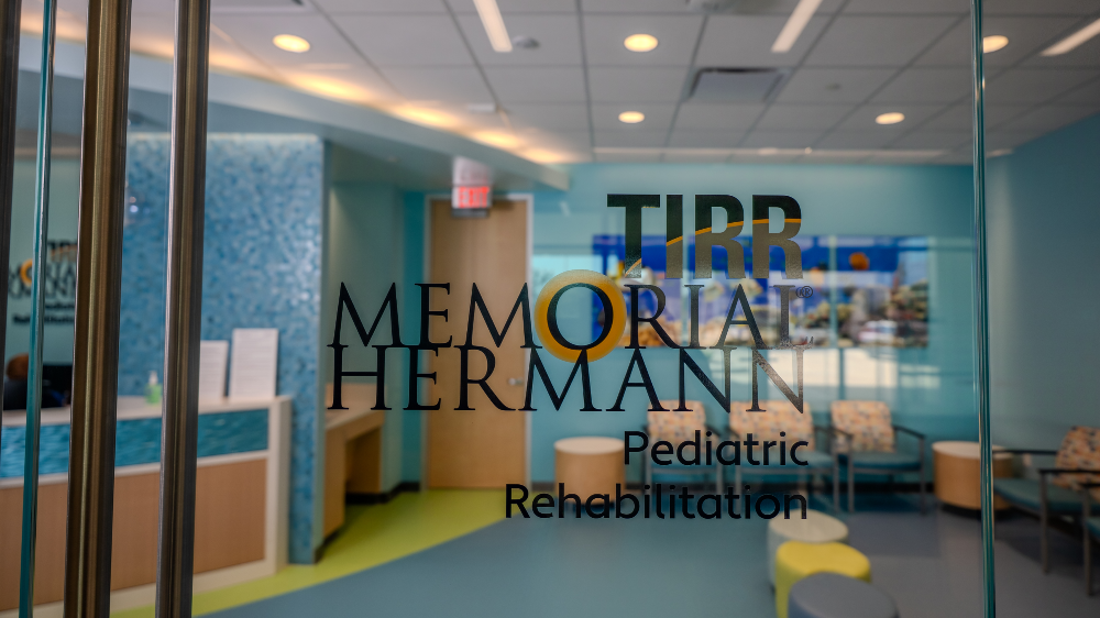 TIRR Memorial Hermann Pediatric Outpatient Rehabilitation - Katy suite entrance. 