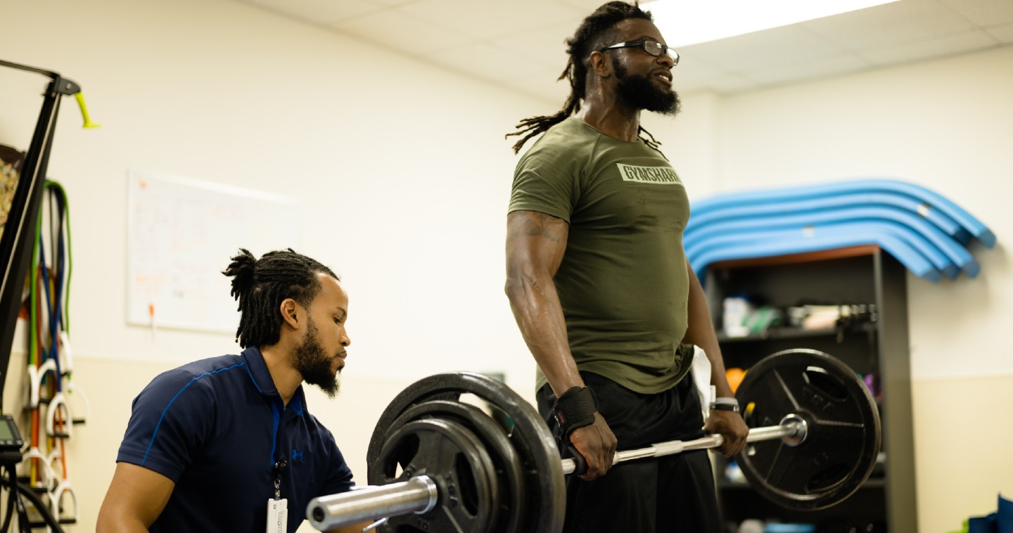 Kel working out