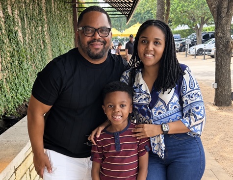 Nicket Hamilton with family.