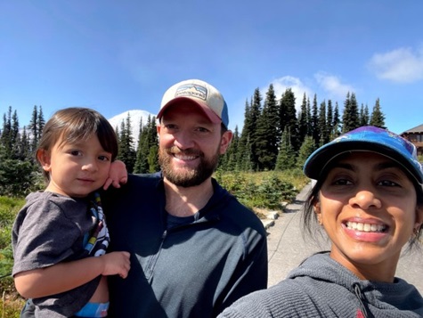 Neal with his family