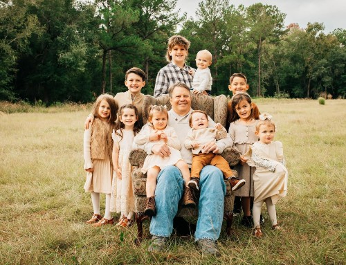 TIRR Memorial Hermann patient, Mark Neagli, is surrounded by his grandchildren after rehabilitation.