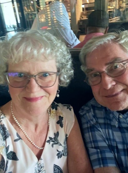 TIRR Memorial Hermann patient, Steve Howell, smiles with his wife after recovery.