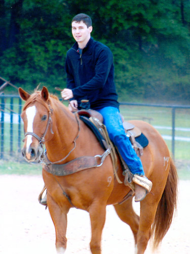 Tato Stanley on a horse