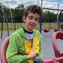 patient evan at playground