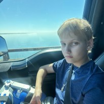 patient joseph in car