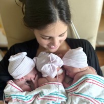 patient rebekah with triplets