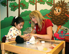 Child in Woodlands Pediatric Unit