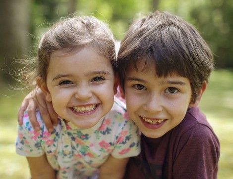 children smiling
