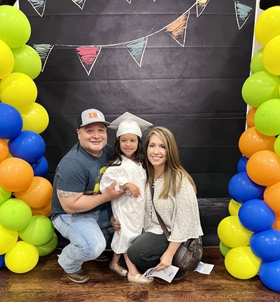 Joe Pompa with his family