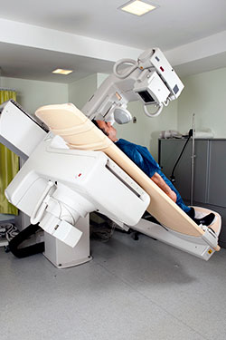Patient Having Fluoroscopy