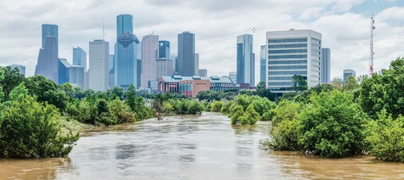 Houston during a flood