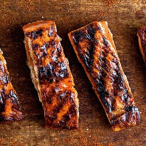Apricot-Chile Glazed Salmon