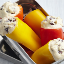 Hummus-Stuffed Mini Bells