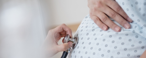pregnant woman at doctors