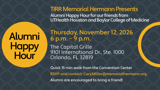 TIRR Memorial Hermann hosts alumni happy hour