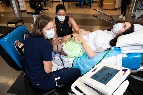 A patient participates in Brain Injury Rehabilitation alongside TIRR Memorial Hermann staff