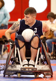 Wheelchair basketball player