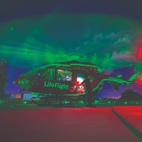 Life Flight at night