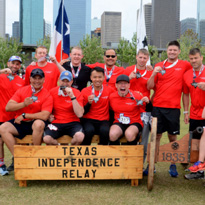 Trauma relay team competing at TIR