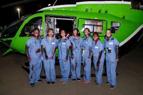 Trauma Disaster Drill Helicopter Team