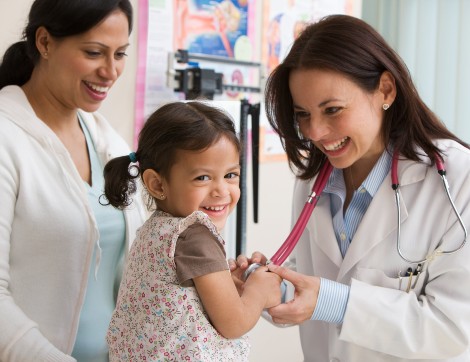 patient smiling with doctor
