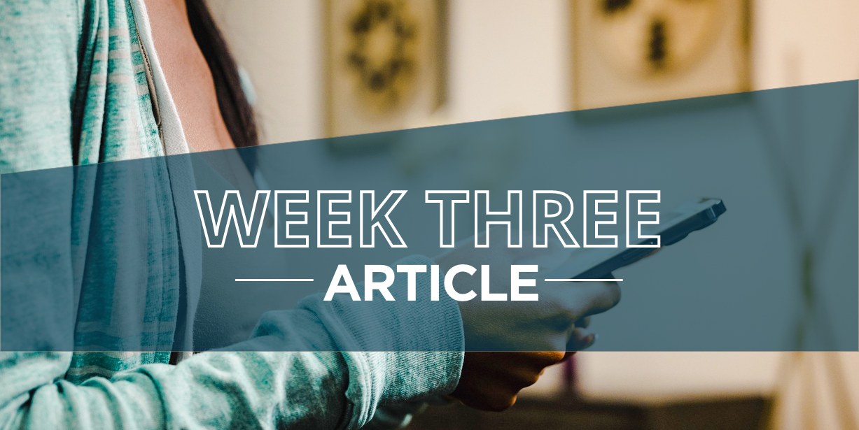 Week three article