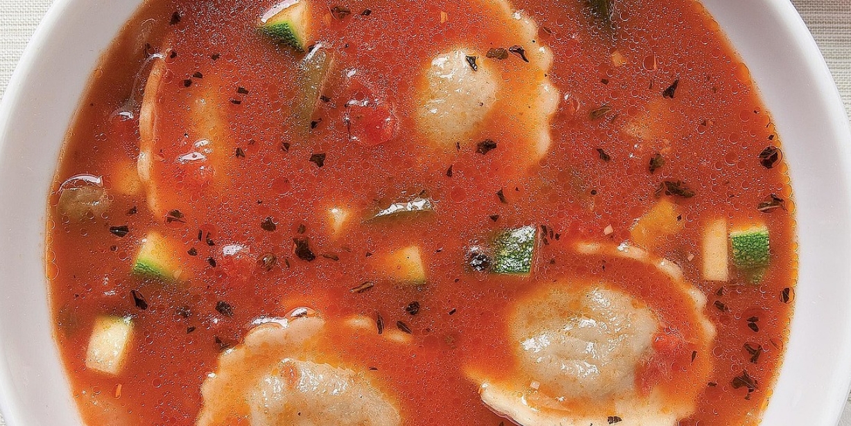Ravioli and Vegetable Soup