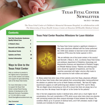 The Fetal Center Journal Fall 2013 Cover