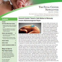 The Fetal Center Journal Winter 2015 Cover