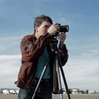 Mike McCormick taking a photo