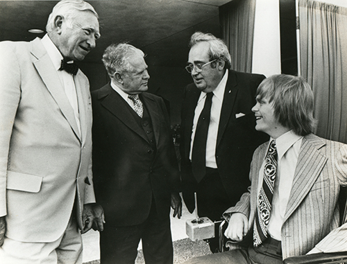 Leaders at the 1973 groundbreaking of TIRR