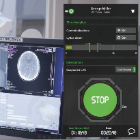 The Pulsara app and brain imaging working together through AI.