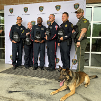 Law enforcement team completes Life Flight training.