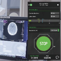 The Pulsara app and brain imaging working together through AI.
